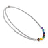 Chakra arc-en-ciel | Collier chaîne 7 pierres précieuses | Argent
